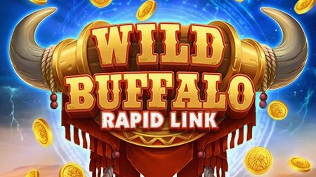 Tampilan visual slot Wild Buffalo: Rapid Link dengan tema alam liar